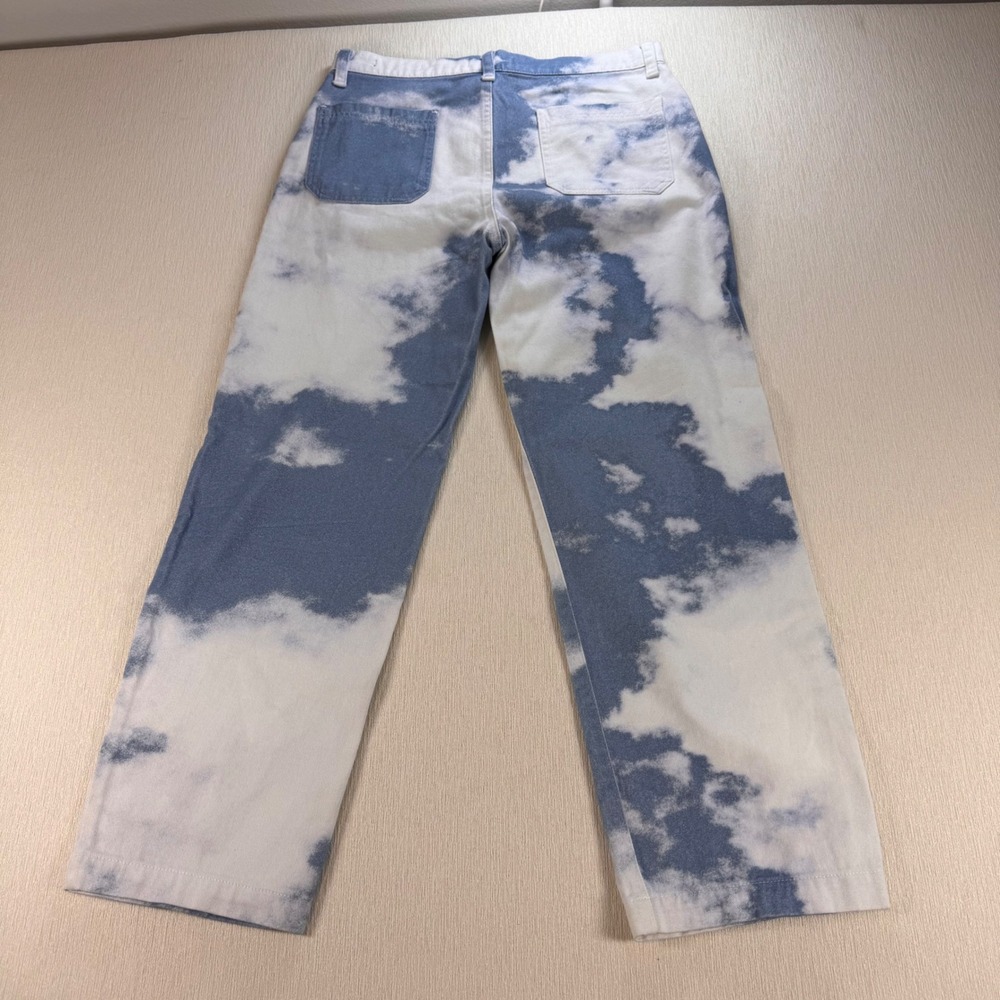 Jaded London Skate Fit Cloud Print Blue White Denim Jeans W32 L30 Dreamcore - Picture 7 of 11